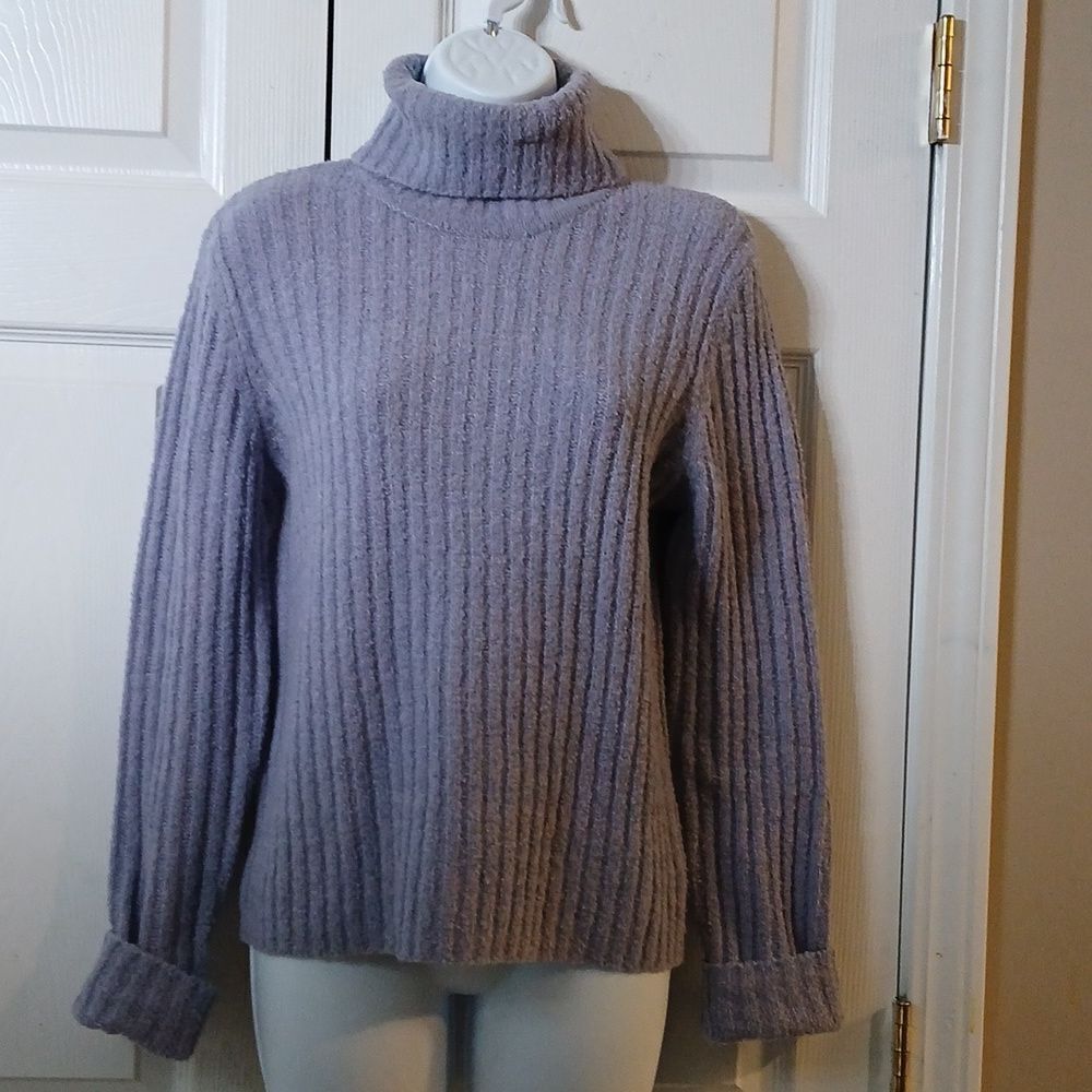 The Limited lilac light purple turtleneck sweater Sz L